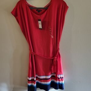 Red Cap Sleeve Tommy Hilfiger dress